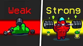 HOW TO BE the STRONGEST AMONG US PLAYER! (Weight Lifting Mod with Ssundee!)