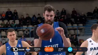 VTB league. BC "Parma" 78 vs 107 BC "Zenit". 06/01/2019