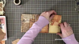 EASY PAPER BAG JUNK JOURNAL TUTORIAL Part 1 - LUNCH BAG - Cover and Decorating