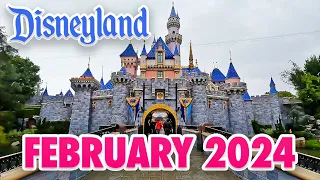 Disneyland Park - February 2024 Walkthrough + Updates: Rainy Day at Disneyland [4K POV]