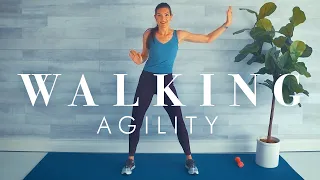 20 minute Walking Workout w/ Agility Interval Exercises // Great Cardio!