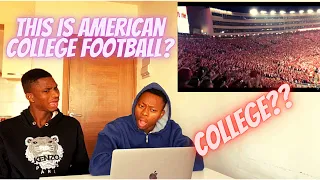 BRITISH FOOTBALL FANS reacts to Best Atmospheres in College Football / Best Fans in Sports