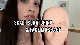 Fast Aggressive ASMR | Scalp Scratching & Face Massage (w/ The Acupuncture Doll + a new doll...)