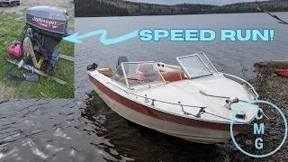 2000 Johnson 50hp part 2 - LAKE TEST ON 16 FOOT BOAT