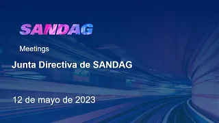 Junta Directiva de SANDAG - 12 de Mayo de 2023