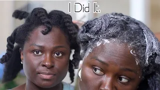 I Did It..... I Texlaxed My Two Year Old 4C Hair.. And This Happened 😱 | Ohemaa