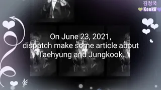 Taekook x Dispatch and the deleted article. Taekook sub unit.