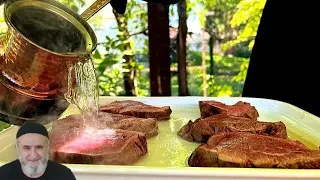 AMAZING 🚫 300 CELSIUS BUTTER TO COOK QUALITY BEEF STEAK ❗️ ASMR RECIPE