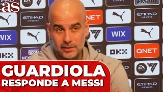 GUARDIOLA RESPONDE a MESSI tras comparar esta Argentina con su Barcelona