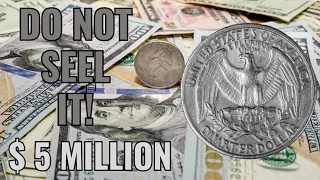 5 MOST VALUABLE WASHINGTON QUARTER DOLLAR COINS IN CIRCULATION WORTH A LOT OF MONEY!