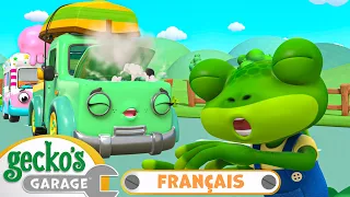 Tilly la dépanneuse est malade. | Le Garage de Gecko｜Camions pour enfants