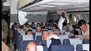 Man hears 2 soldiers whisper on plane, quickly grabs flight attendant as she suddenly starts crying