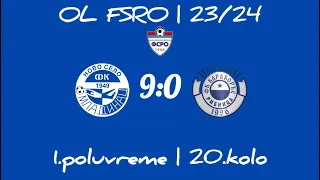 OL FSRO (20. kolo): FK Omladinac Novo Selo 9:0 FK Karađorđe - 1. poluvreme