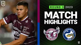 NRL 2023 | Manly-Warringah Sea Eagles v Parramatta Eels | Match Highlights