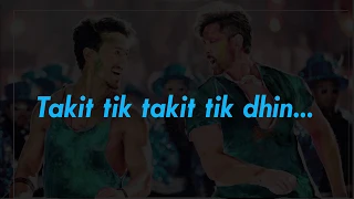 Jai Jai Shivshankar Song Lyrics ||WAR||Hrithik Roshan | Tiger Shroff |