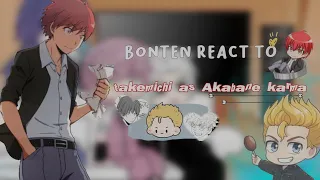 — ✨ ₊ﾟ bonten react to takemichi as Akabane Karma | my AU!! ✨. (READ DESC!!)