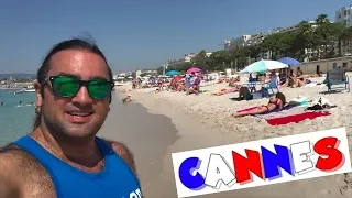 Fransa'nın En Ünlü Cannes şehri Vlog | Cote D'azur Sahilli