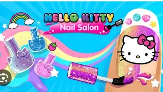 Hello Kitty Pretty, Stylish Nail Art Design for Princess New Episode 2023||Barbie doll Nail Art Game