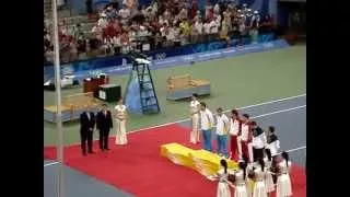 Men's doubles final ceremony - Beijing Olympics