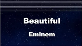 Practice Karaoke♬ Beautiful - Eminem 【With Guide Melody】 Instrumental, Lyric, BGM