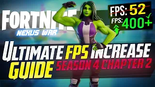 🔧 FORTNITE SEASON 4: Dramatically increase FPS / Performance with any setup! in CHAPTER 2 S4 NEXUS