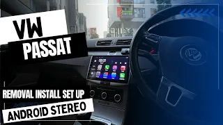 VW Passat B6 B7 Radio Removal | Android 12 Car Stereo Installation Setup 10inch