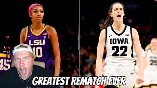 Get Your Popcorn. Rematch is HERE! Reaction to Iowa vs. LSU - Elite Eight NCAA tournament highlights