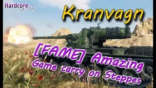 WORLD OF TANKS: [FAME] Kranvagn on Steppes with an amazing turnaround & game carry