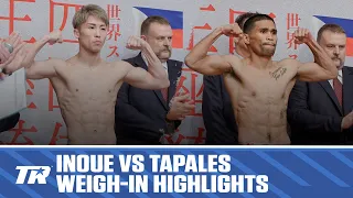 Naoya Inoue & Marlon Tapales Make Weight, Faceoff | Undisputed Fight Official Tuesday Morning ESPN+