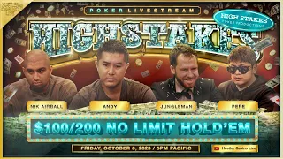 SUPER HIGH STAKES $100/200/400!! Jungleman, Andy, Nik Airball, Pepe, Mars - Commentary by Marc Goone
