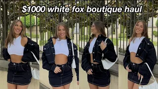 $1000 WHITE FOX HAUL + discount code!
