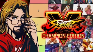 From GREAT! to Uhh...Wait - Max's Street Fighter V Character Visual Tier List