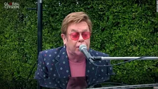 Elton John livestreams performance of 'I'm Still Standing' from his backyard
