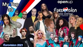 Eurovision 2021: My Top 39 (26/03/21)