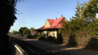 HD: Amtrak and Coaster at Carlsbad Village 1/2/12