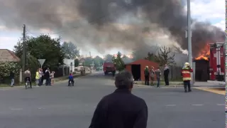 Пожар в Тюмени, ул. Самарцева