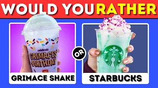 🍟Food And Drinks Edition | Would You Rather.🍔🍺