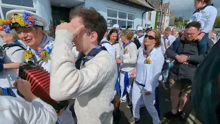 May Day Padstow Obby Oss 2024 Procession. Sound on!