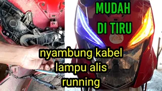 CARA MENYAMBUNG KABEL LAMPU ALIS RUNNING 3 KABEL DI BEAT ESP