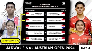 Hasil Semifinal & Jadwal Final Austrian Open 2024. All Indonesian Final 3 Sektor #austrianopen2024