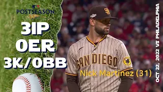 [NLCS] Nick Martinez | Oct 22, 2022 | MLB highlights