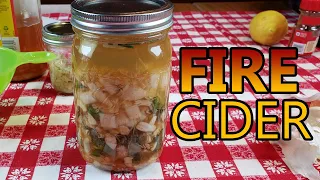 How to make FIRE CIDER - natural cold medicine and flu remedy