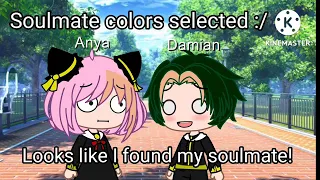 Soulmate color meme Feat. Anya and Damian
