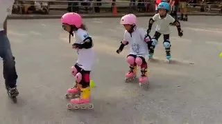 roller BLADE practice day for kids in Taipei- Daan park