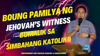 Boung Pamilya ng Jehovahs Witness Bumalik sa Simbahang Katoliko ng makarinig sa CFD Market Preaching