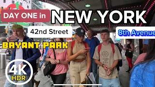 4K HDR  NEW YORK City Walking Tour 2023/Times Square/42nd Street/8th Avenue!