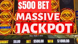 HE WON MASSIVE JACKPOT DRAGON LINK HIGH LIMIT $500 BET