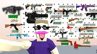 All unlimited guns in dude theft wars | All Weapons in Dude Theft Wars | Dtw unlimited money