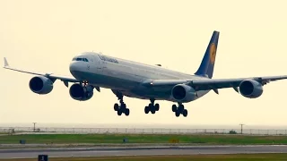 Lufthansa Airbus A340-642 [D-AIHW] Landing at Vancouver (YVR)