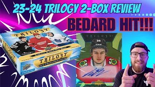 2023-24 Trilogy 😱Bedard Hit😱 2-Box Review
